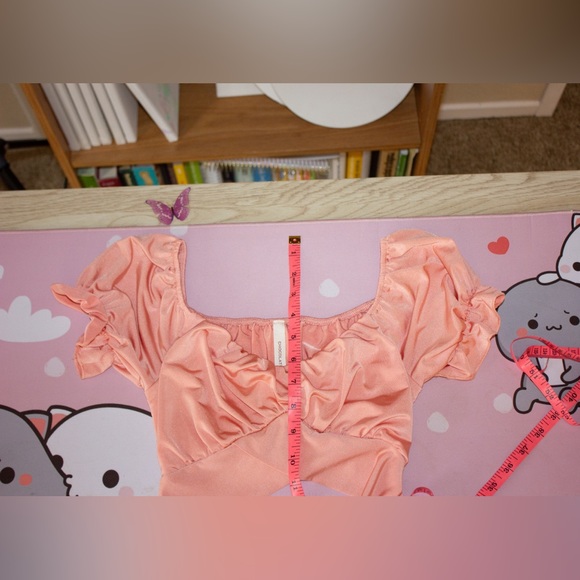 Chocolate USA Crop Top | Peach | Small - Picture 6 of 11